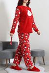 Kadın Welsoft Pijama Takımı Kırmızıbeyaz