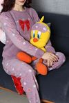 Kadın Welsoft Pijama Takımı Koyulila