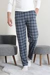 Süprem Cepli Erkek Pijama Altı Fümemavi