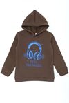 3 İplik Kapşonlu Çocuk Sweat Kahve Model TV-101498