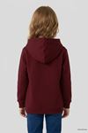 3 İplik Kapşonlu Çocuk Sweat Bordo Model TV-101499