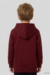3 İplik Kapşonlu Çocuk Sweat Bordo Model TV-101509