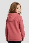 Kanguru Cepli Kapşonlu Çocuk Sweat Gül Kurusu Model TV-101193