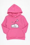 Kanguru Cepli Kapşonlu Çocuk Sweat Pembe Model TV-101204