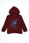 3 İplik Kapşonlu Çocuk Sweat Bordo Model TV-101504