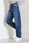 Kadın Baggy Kot Pantolon Koyumavi Model TV-101418