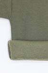 Üç İplik Şardonlu Çocuk Sweat Haki