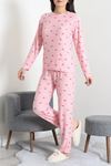 Kadın Süet Alt Üst Aynı Pijama Takımı Koyupembe