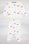 Kız Çocuk Pijama Takımı Beyazyeşil