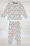 Erkek Çocuk Pijama Takımı Beyazmavi