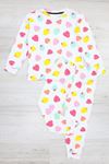 Kız Çocuk Pijama Takımı Beyaz Pembe