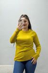 Kadın Bisiklet Yaka Yumoş Body Yağyeşili