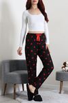Kadın Süet Pijama Altı Siyah