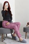 Kadın Süet Pijama Altı Lila