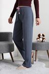 Kadın Ribana Pijama Altı İndigo