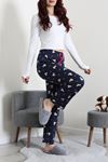 Kadın Sandy Soft Pijama Altı Lacivertayı
