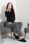 Kadın Sandy Soft Pijama Altı Siyahçizgili