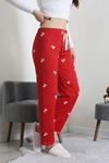 Kadın Sandy Soft Pijama Altı Kırmızıayı