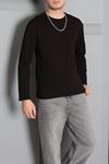 2 İplk Penye Erkek Uzun Kol Sweatshirt Siyah