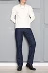 2 İplk Penye Erkek Uzun Kol Sweatshirt Beyaz