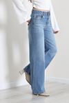 Kadın Wide Leg Kot Pantolon Açıkmavi