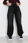 Kadın Baggy Kot Pantolon Koyufüme Model TV-102896