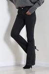 Kadın İspanyol Paça Kot Pantolon Füme