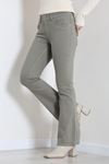 Kadın İspanyol Paça Kot Pantolon Yeşil