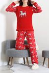 Kadın Welsoft Pijama Takımı Kırmızıgeyik