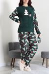 Kadın Welsoft Pijama Takımı Zümrütbeyaz