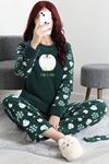 Kadın Welsoft Pijama Takımı Koyuyeşil