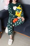 Kadın Welsoft Pijama Takımı Koyuyeşil