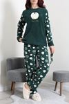 Kadın Welsoft Pijama Takımı Koyuyeşil