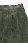 Bol Paça Kadife Erkek Pantolon Haki
