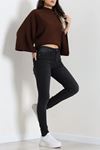 Kadın Dar Paça Kot Pantolon Füme Model TV-103235