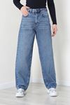 Kadın Baggy Kot Pantolon Açıkmavi Model TV-103552