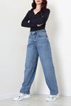 Kadın Baggy Kot Pantolon Açıkmavi Model TV-103552
