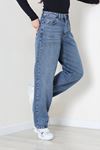Kadın Baggy Kot Pantolon Açıkmavi Model TV-103552
