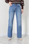 Kadın Straight Kot Pantolon Mavi Model TV-103543