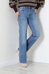 Kadın Straight Kot Pantolon Mavi Model TV-103543