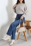 Kadın Straight Kot Pantolon Mavi Model TV-103553