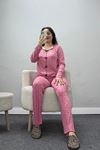 Kadın Kaşkorse Pijama Takımı Pembekalp